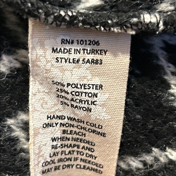 Soft Surroundings oversized plus 2X funnel neck pockets tunic gray soft warm - Picture 4 of 7